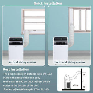 10,000 BTU Portable Air Conditioner with Remote Control Air Conditioners Shinco 