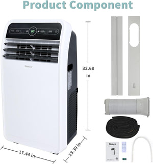 10,000 BTU Portable Air Conditioner with Remote Control Air Conditioners Shinco 