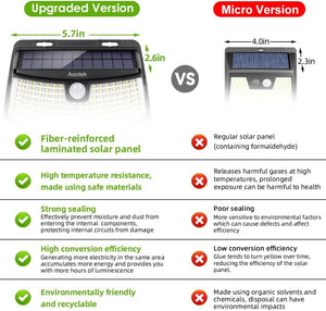 120 LEDs Solar Motion Sensor Lights with Lights Reflector, (6-Pack) Flood & Spot Lights OwensAssetFund Gifts 