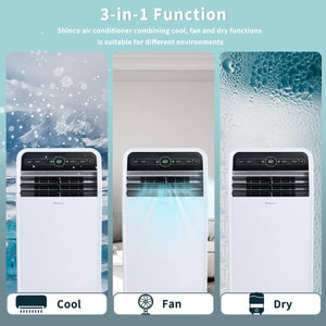 12,000 BTU Portable Air Conditioner with Wi-Fi, plus remote Air Conditioners Shinco 