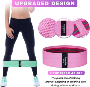 3 Levels Exercise Bands Workout Bands Set for Women Men Exercise Bands & Loops Honmein 