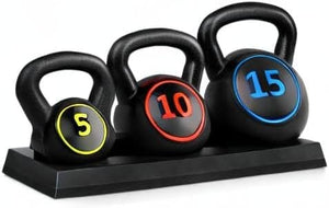 3-Piece Kettlebell Set Kettlebells Best Choice Products 