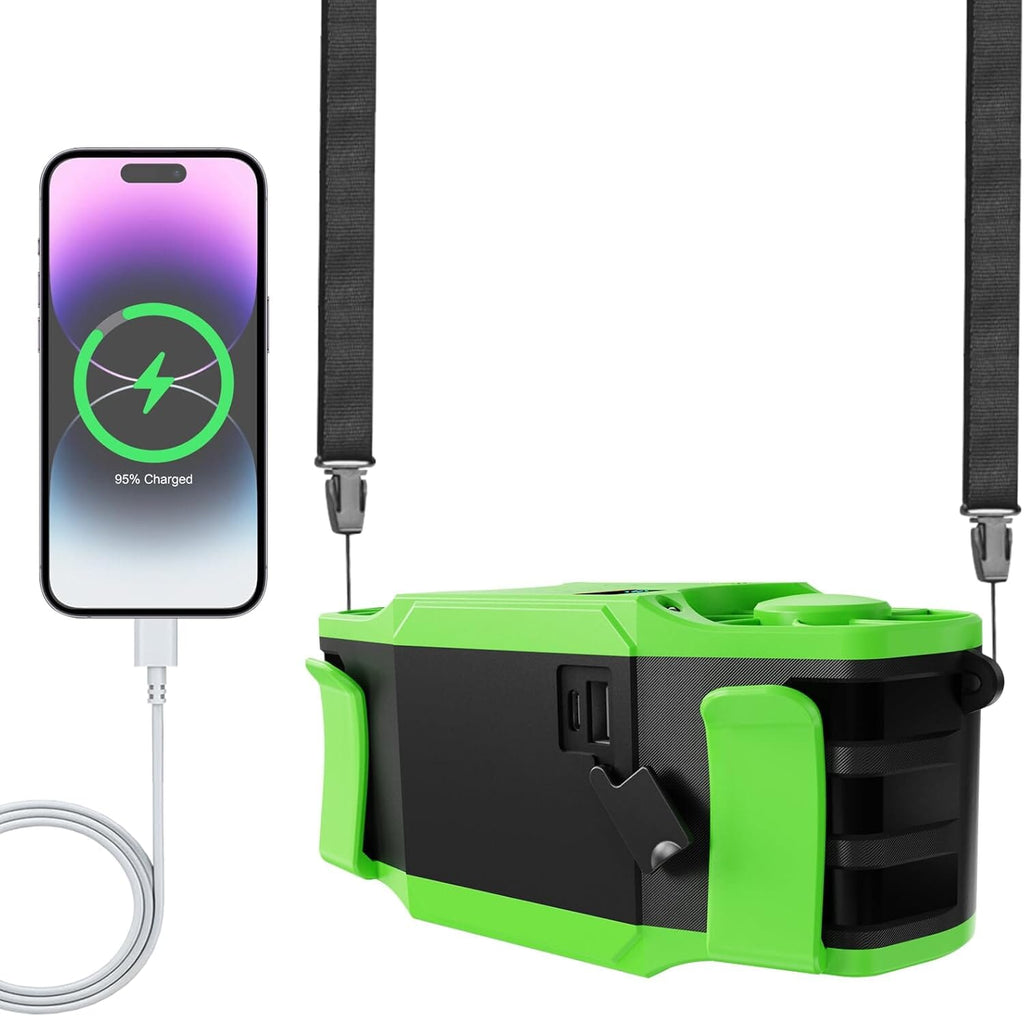 30000mAh Portable Waist Fan Powered Hand Fans & Misters OwensAssetFund Gifts 