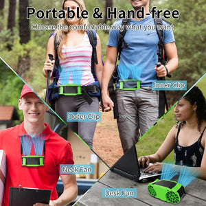 30000mAh Portable Waist Fan Powered Hand Fans & Misters OwensAssetFund Gifts 
