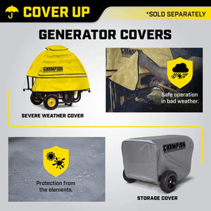 4375-Watt RV Ready Portable Generator, Yellow/Black, CARB Lawn & Patio Champion Power Equipment 