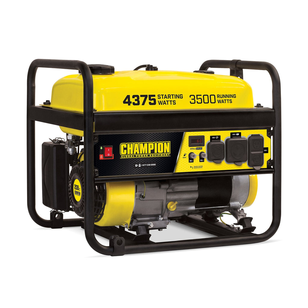 4375-Watt RV Ready Portable Generator, Yellow/Black, CARB Lawn & Patio Champion Power Equipment 