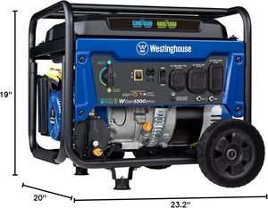 6500 Watt Dual Fuel Home Backup Portable Generator Portable Generator Westinghouse 