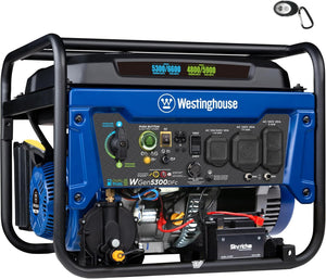 6600-Watt Dual Fuel Home Backup Portable Generator, Remote Electric Start Portable Generator Westinghouse 