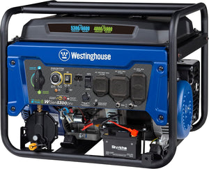 6600-Watt Dual Fuel Home Backup Portable Generator, Remote Electric Start Portable Generator Westinghouse 