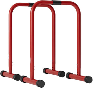 Adjustable Dip Bar, Dip Stand Station Functional Fitness Bar Push Up & Pull Up Bars LEKÄRO 