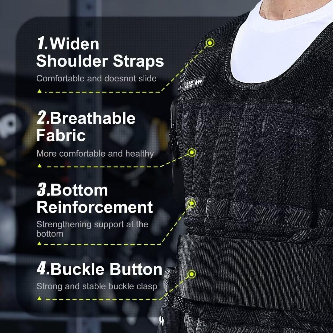 Adjustable Weighted Vest Set for Women 22lb Weighted Vest Sets ‎BeatBoost 