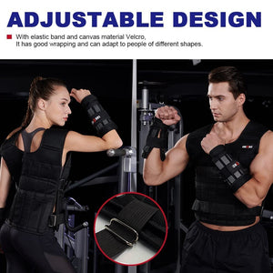 Adjustable Weighted Vest Set with Arm Weights and Leg Weights Sports LEKÄRO 