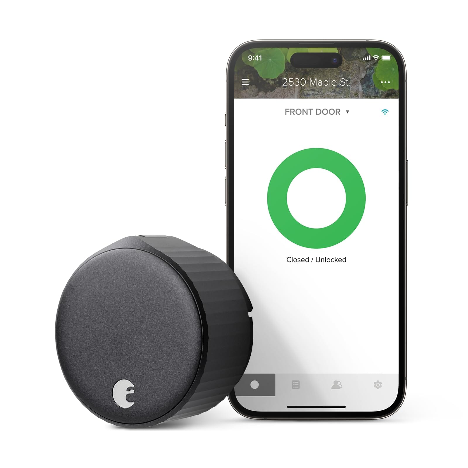 August Wi-Fi Smart Lock, (4th Generation), Matte Black Home Improvement August Home 