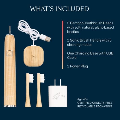 Bamboo Sonic Electric Toothbrush Beauty Better & Better 