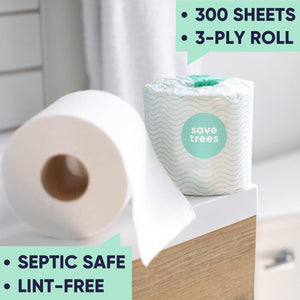 Bamboo Toilet Paper -24 Rolls of Septic Safe Organic Toilet Paper Toilet Paper OwensAssetFund Gifts 