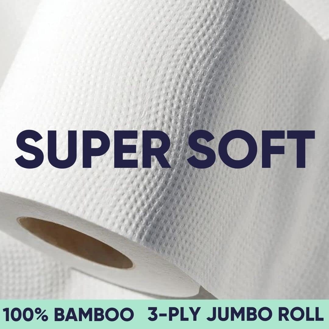 Bamboo Toilet Paper -24 Rolls of Septic Safe Organic Toilet Paper Toilet Paper OwensAssetFund Gifts 