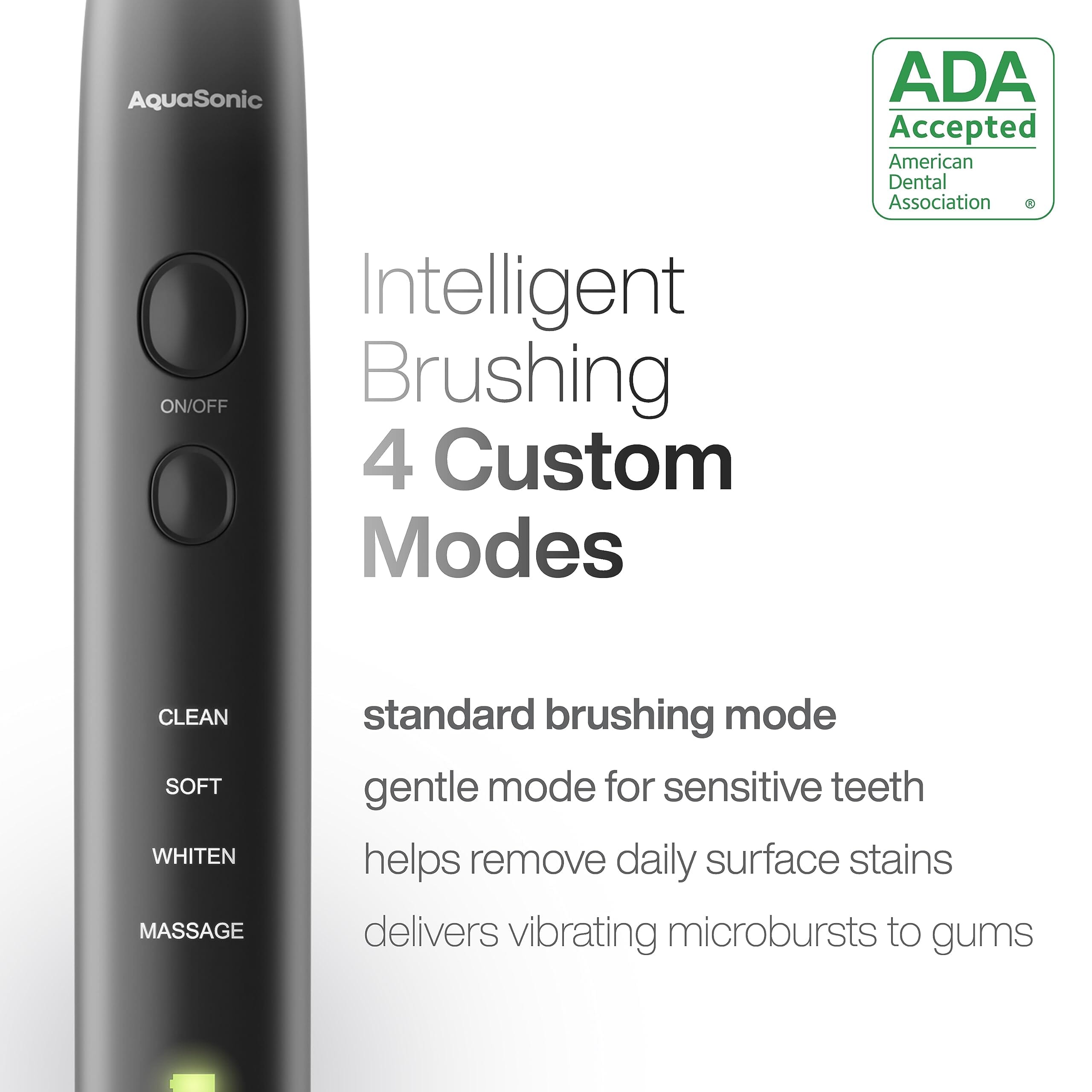 Black Series Ultra Whitening Electric Toothbrush Beauty Aquasonic 