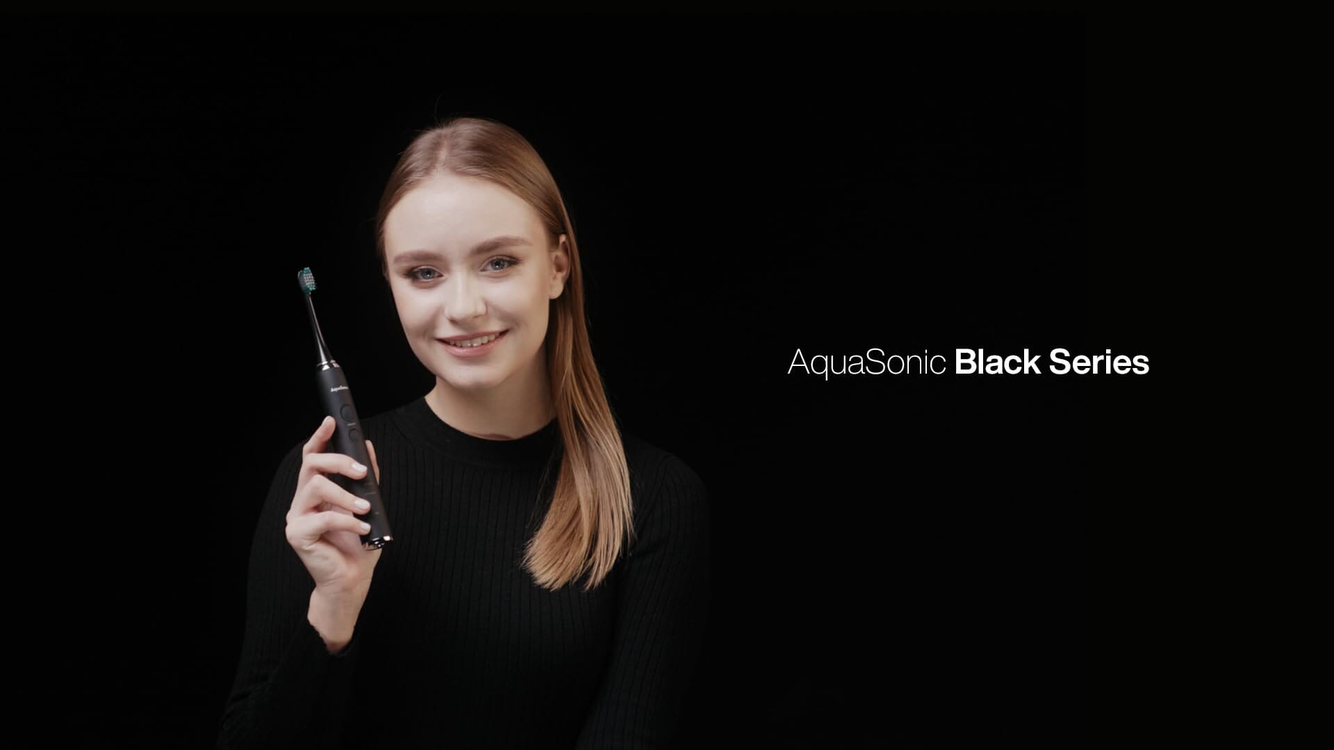 Black Series Ultra Whitening Electric Toothbrush Beauty Aquasonic 