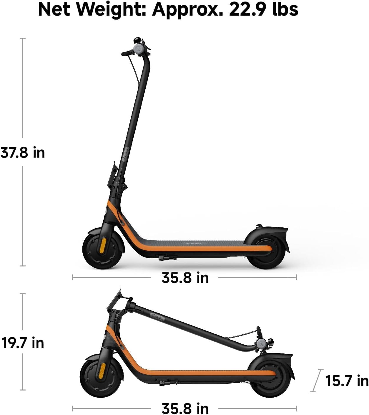 C2 Ninebot eKickScooter Bundle - Electric Scooter for Kids 6-14 Youth E-Scooters Segway 