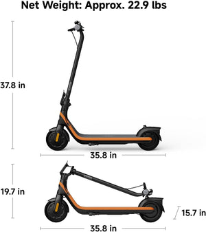 C2 Ninebot eKickScooter Bundle - Electric Scooter for Kids 6-14 Youth E-Scooters Segway 