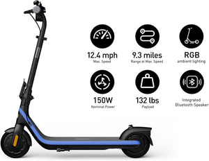 C2 Pro Ninebot eKickScooter Bundle - Electric Scooter for Kids 5–13 E-Scooters Segway 
