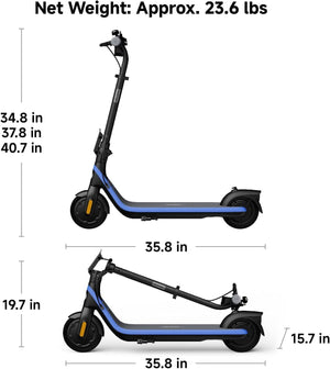 C2 Pro Ninebot eKickScooter Bundle - Electric Scooter for Kids 5–13 E-Scooters Segway 