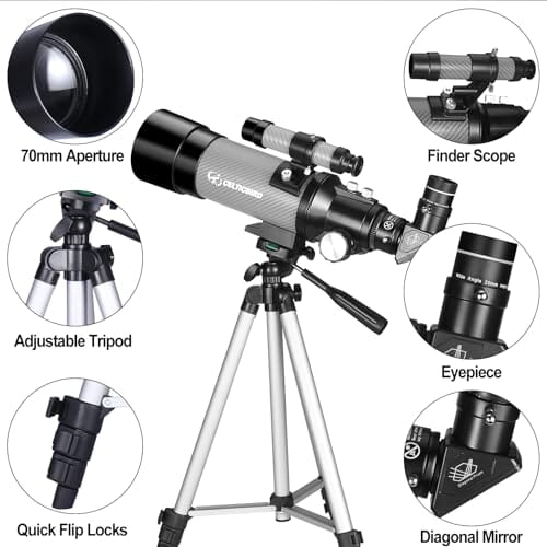 Celticbird 70mm Aperture 400mm Telescope (Grey) Telescope Celticbird 