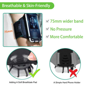 Detachable & 360°Rotatable Universal Wristband Phone Holder Outdoors HCcolo 