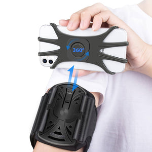 Detachable & 360°Rotated Phone Holder Armband Wireless HLOMOM 