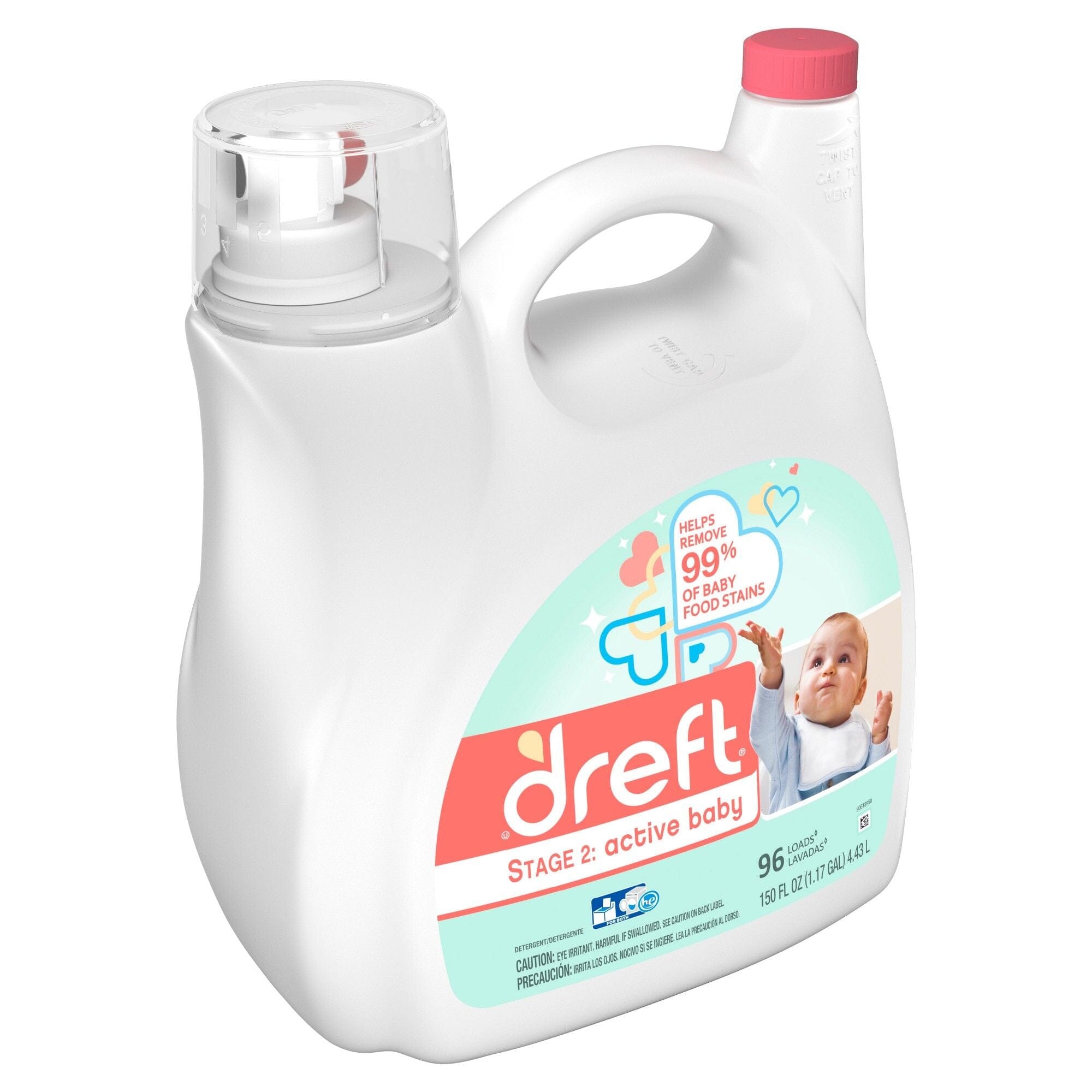 Dreft Stage 2 Active Baby Liquid Laundry Detergent Baby laundry detergent Dreft 