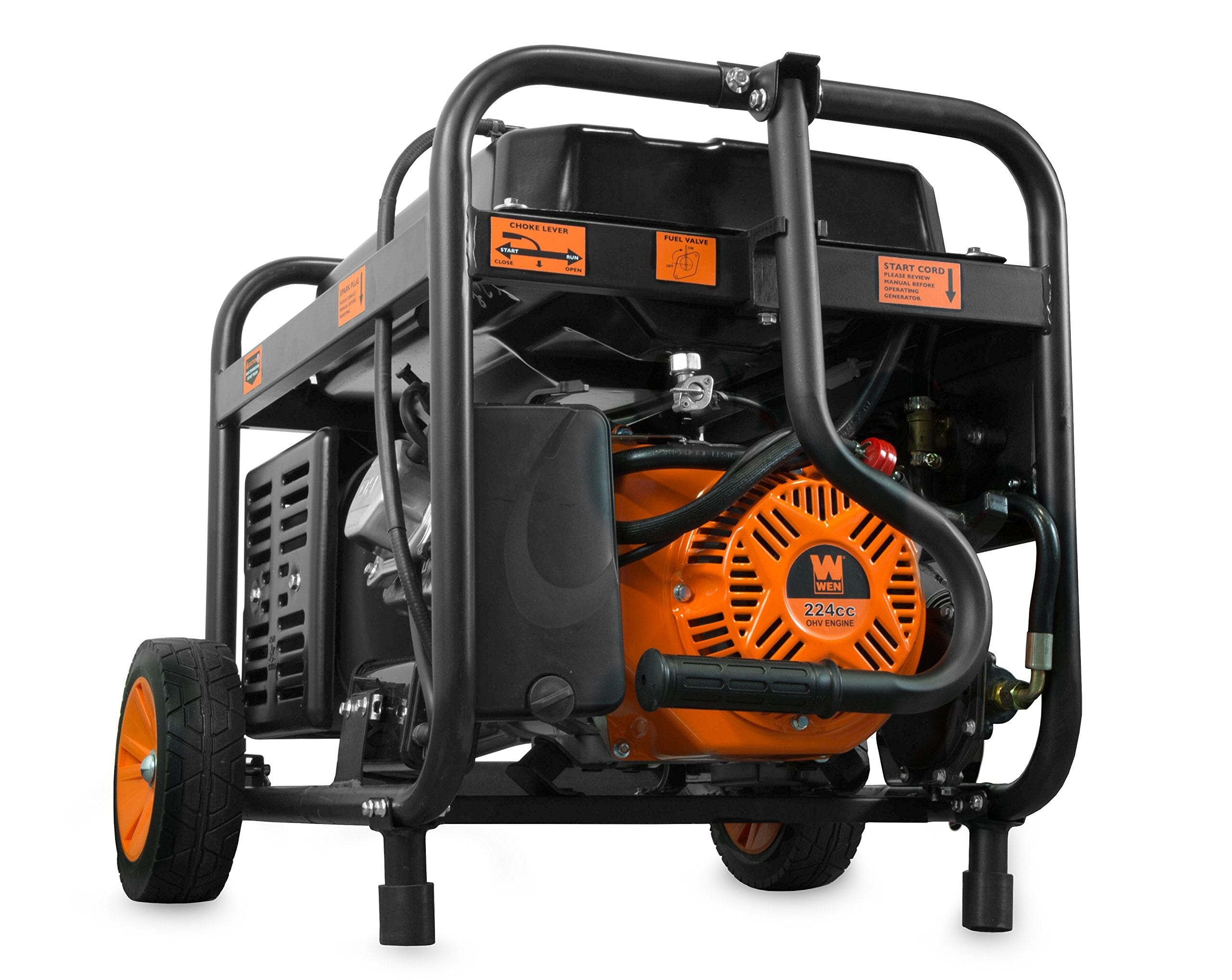 Dual Fuel 120V/240V Portable Generator with Electric Start Lawn & Patio WEN 