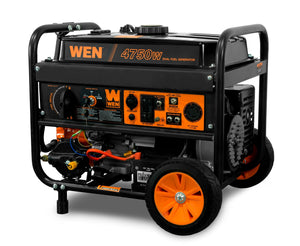 Dual Fuel 120V/240V Portable Generator with Electric Start Lawn & Patio WEN 