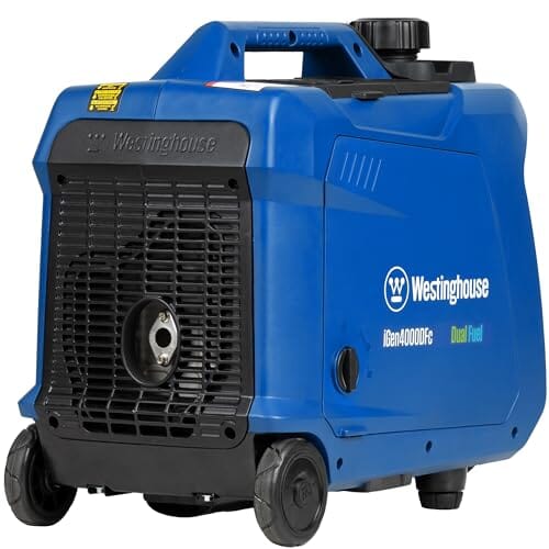 Dual Fuel Portable Inverter Generator, Remote Electric Start Lawn & Patio Westinghouse 