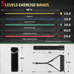 Exercise Bands Set Exercise Bands & Loops OwensAssetFund Gifts 