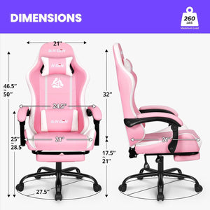 GAMING Video Gaming Chair (Pink) Gaming Chair N-GEN 