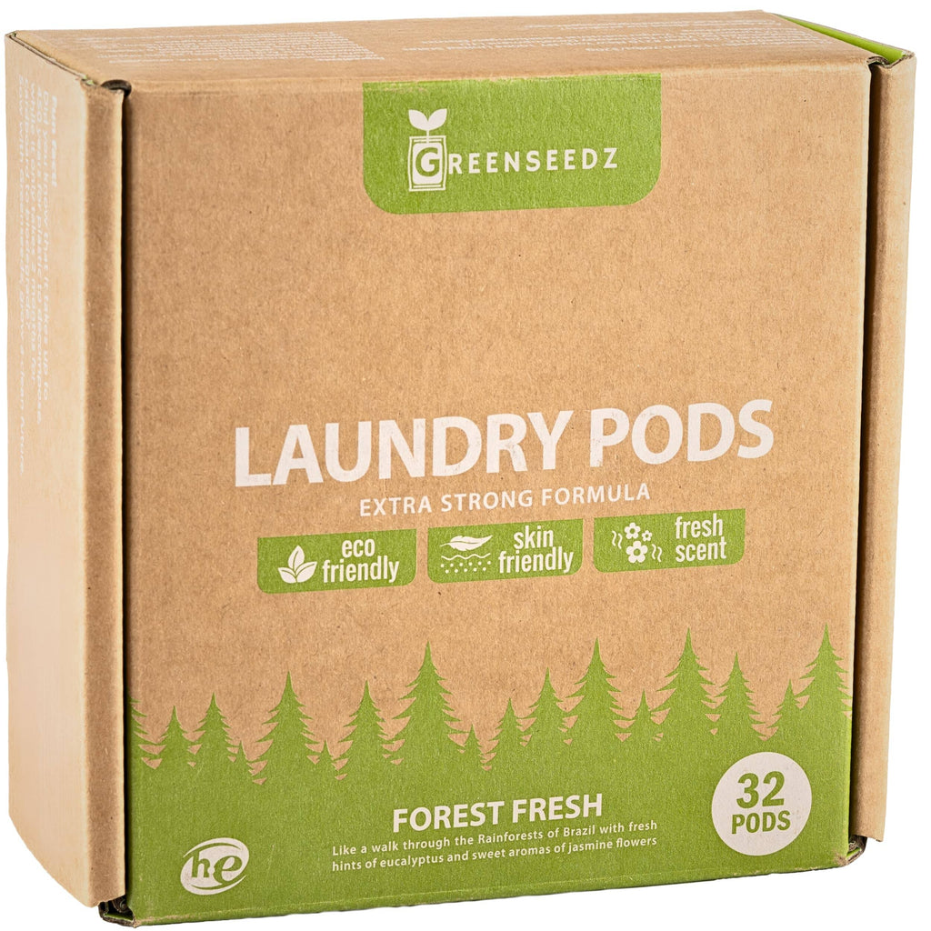 Greenseedz Eco Friendly Laundry Detergent Pods, 32 Pods Laundry Detergent Pods Greenseedz 