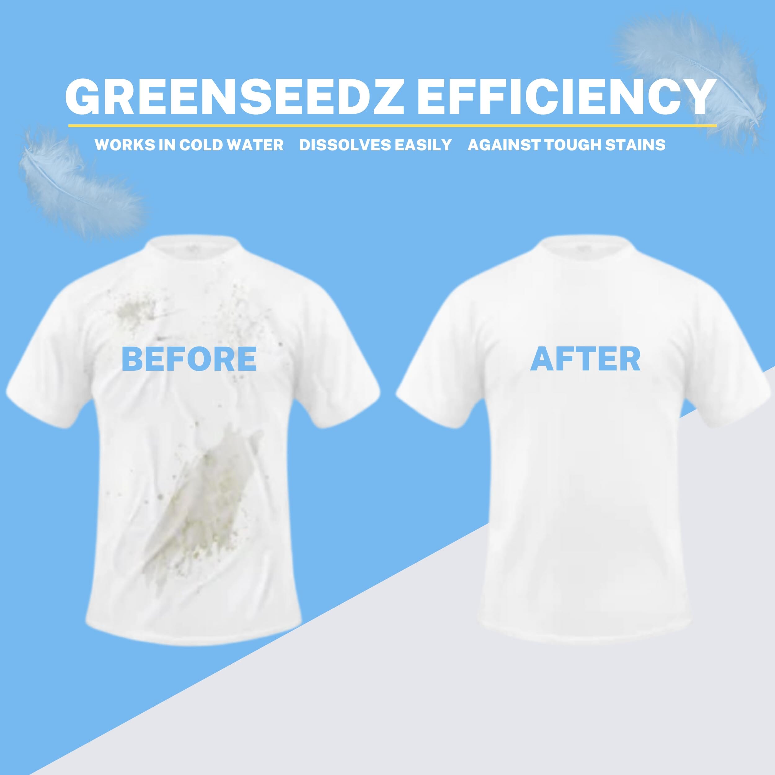 Greenseedz Free and Clear Hypoallergenic Eco-Friendly Laundry Detergent Pods, 64 Pods Laundry Detergent Pods Greenseedz 