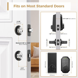 Keyless Entry Door Lock with 2 Handle Set Deadbolts ARPHA 