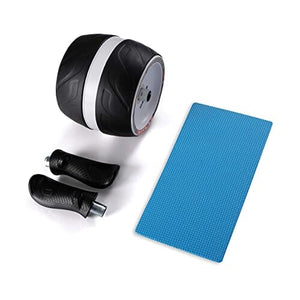 LAUS Professional Ab Wheel Roller - with Knee Pad Mat (White & Black) Ab Wheels & Rollers LAUS 
