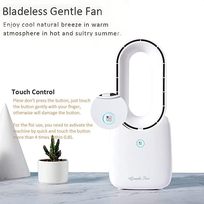 Let 'me Desk Fan, Portable Bladeless Fan 11.8-inch Small Personal Cooling Fan Fan Let'me 