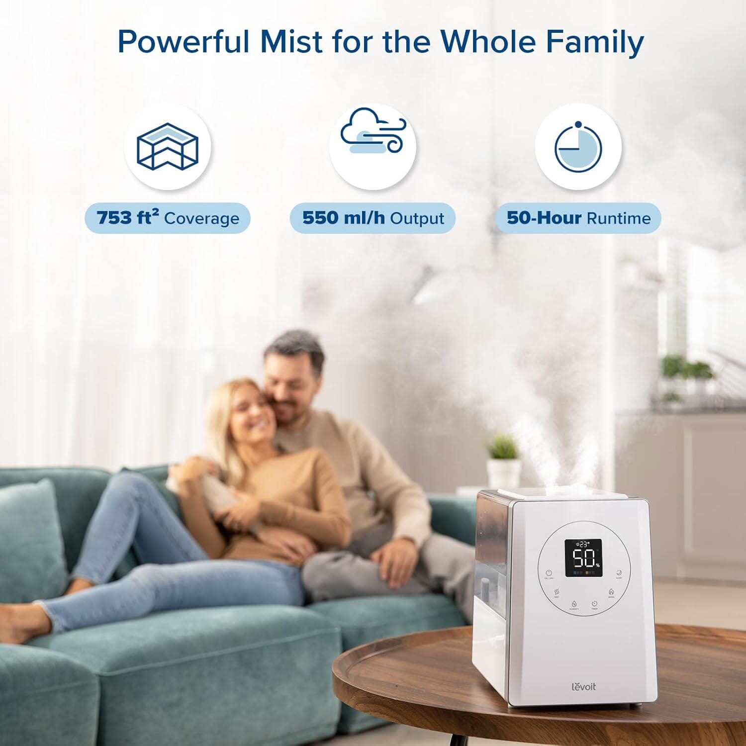 LV600S Smart Warm and Cool Mist Humidifiers Humidifiers OwensAssetFund Gifts 