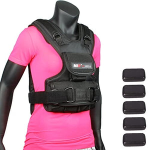 MiR Womens Weighted Vest 10lbs - 50lbs (20) Adjustable Weighted Vest miR 