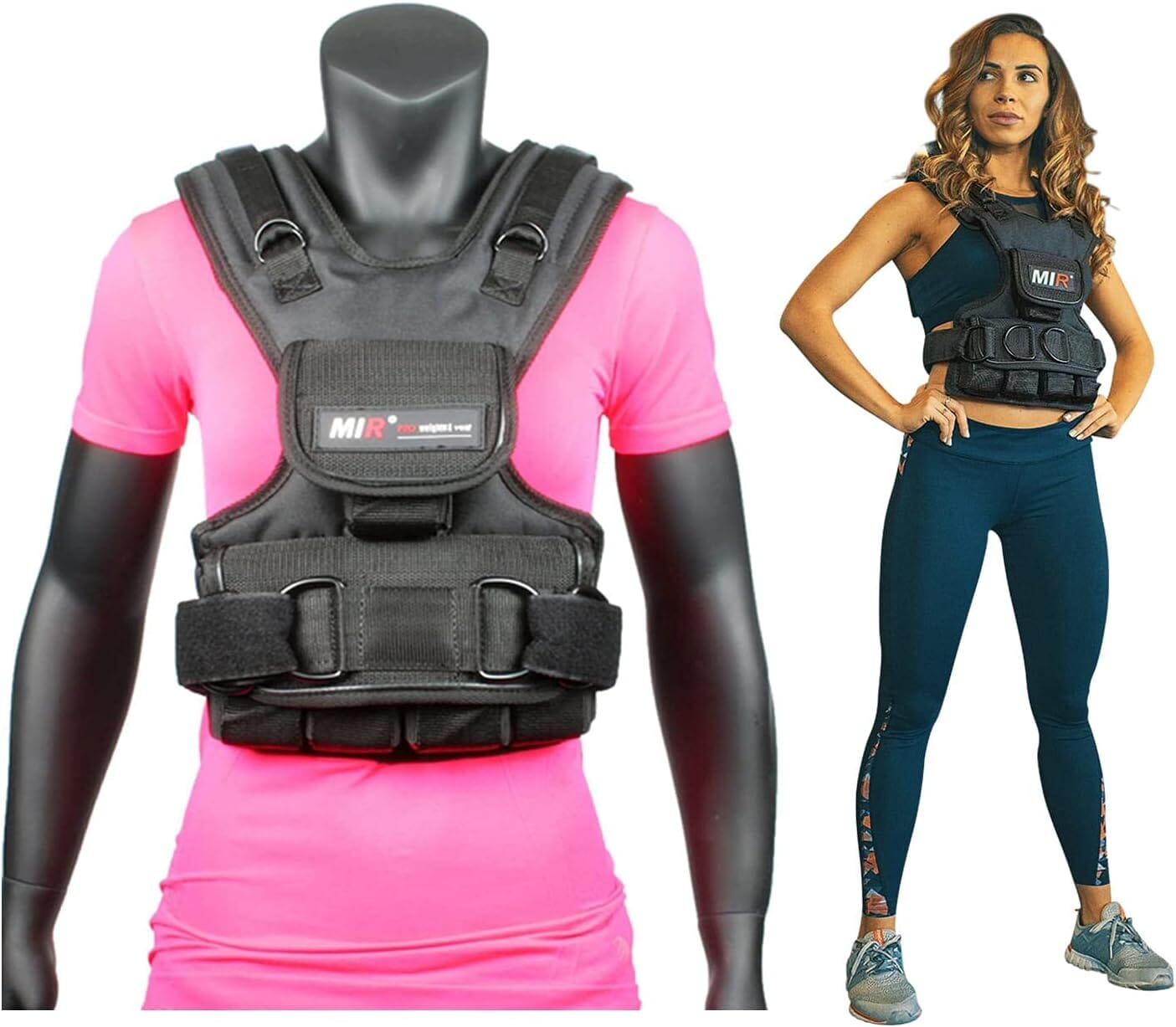 MiR Womens Weighted Vest 10lbs - 50lbs (20) Adjustable Weighted Vest miR Adjustable 