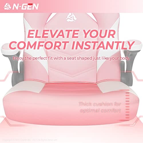 N-GEN Video Gaming Computer Chair (Pink) Gaming Chair NEO CHAIR 