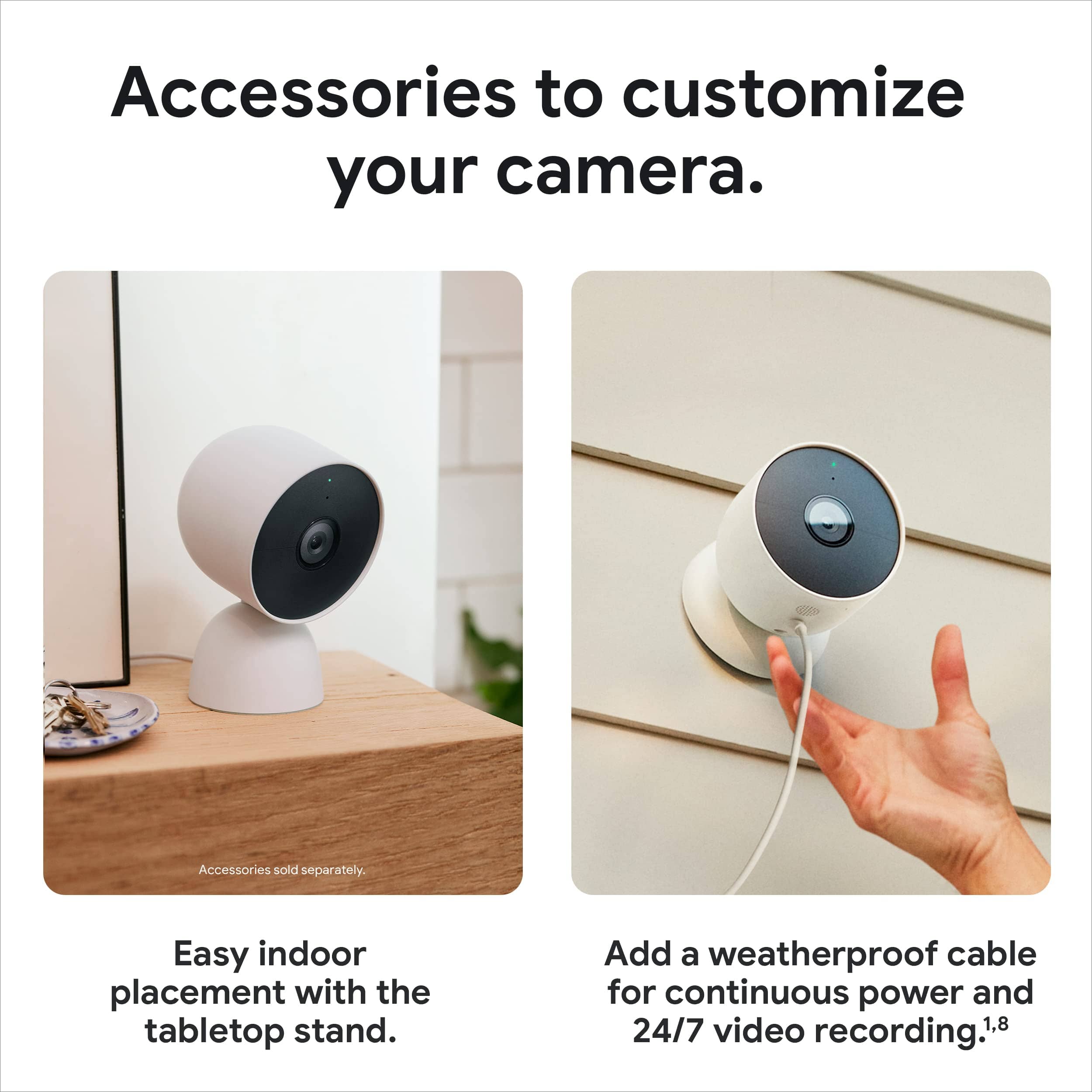 Nest Cam Outdoor or Indoor/Battery - 2nd Generation (3 Pack) Camera Google 