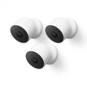 Nest Cam Outdoor or Indoor/Battery - 2nd Generation (3 Pack) Camera Google 