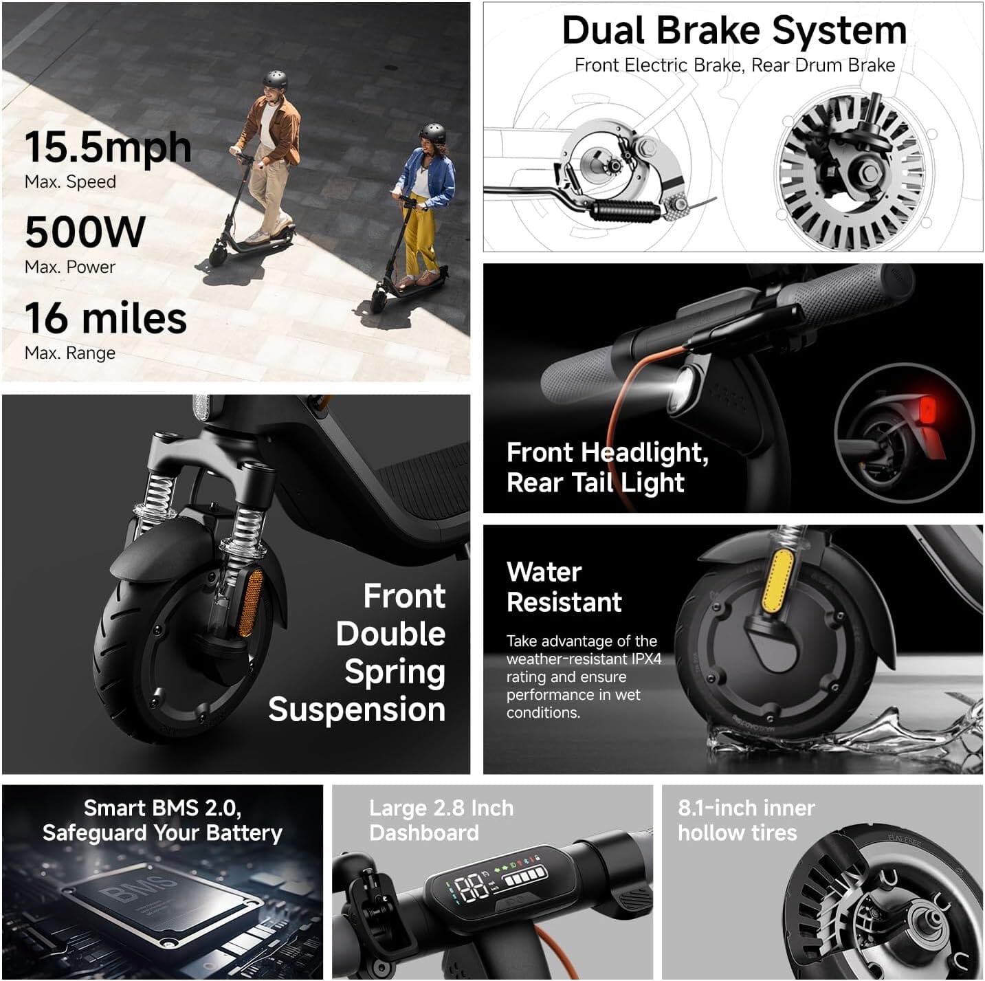 Ninebot E2 Plus II Electric Scooter Commuter E-Scooters Segway 