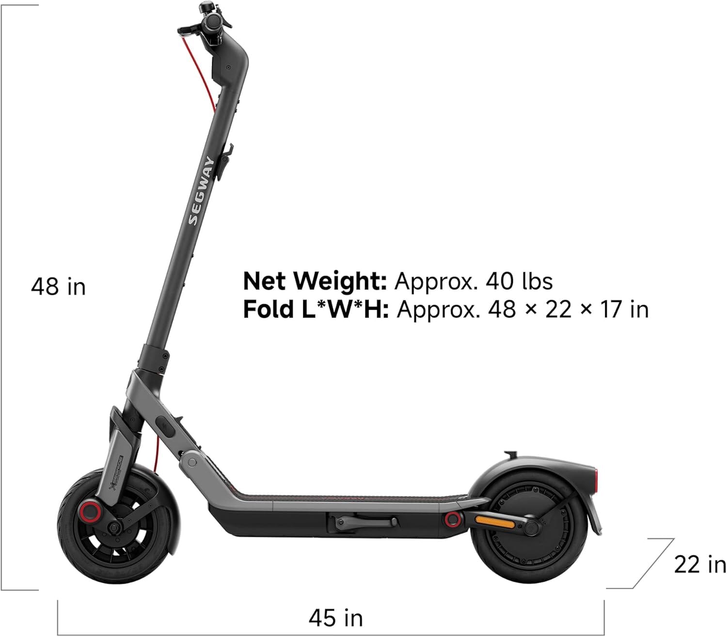 Ninebot eKickScooter E3 Pro Electric Scooter Bundle E-Scooters Segway 
