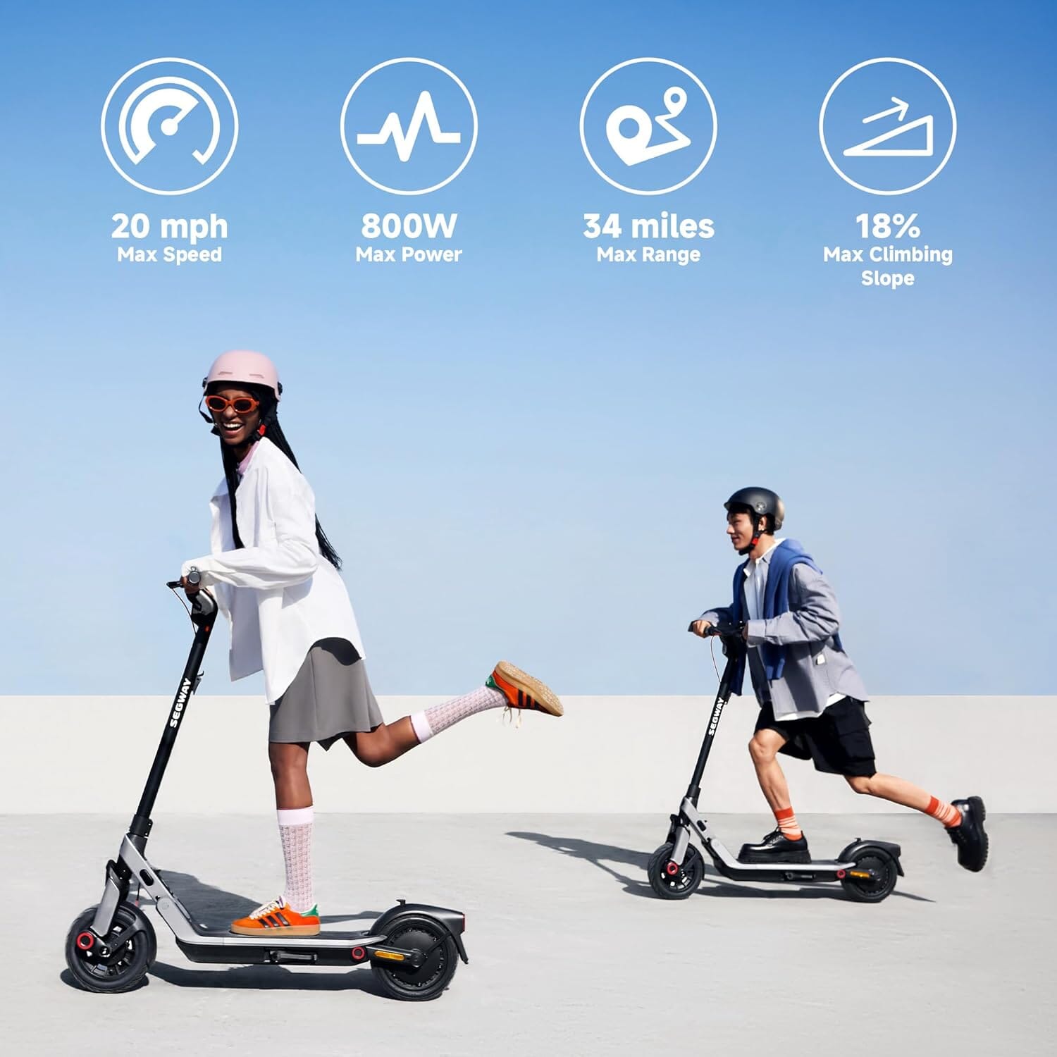 Ninebot eKickScooter E3 Pro Electric Scooter Bundle E-Scooters Segway 