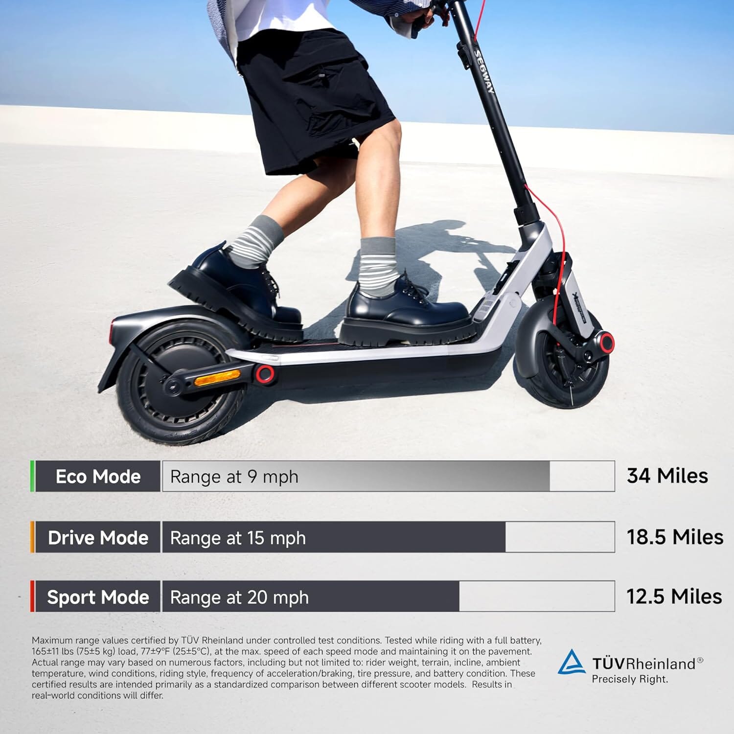 Ninebot eKickScooter E3 Pro Electric Scooter Bundle E-Scooters Segway 